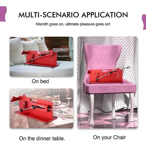 Смарт секс-машина Hismith Table Top 2.0 Pro APP Red настільна - фото 9