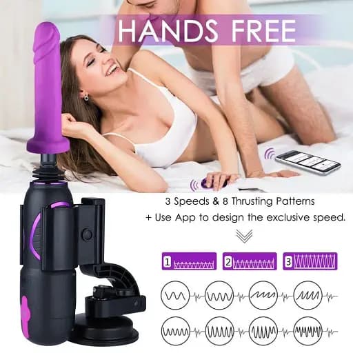 Високомабільна смарт секс-машина Hismith Pro Travel APP з фалоімітатором присоска пульт ДК - фото 6