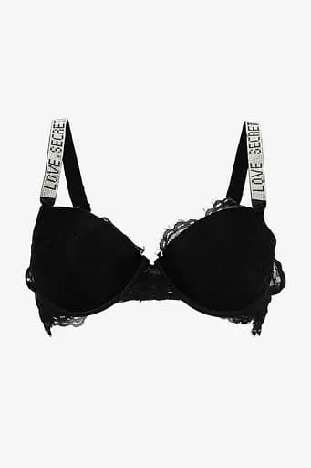 Комплект стринги + пояс для чулок женский Hana's Heart 86894 80B Черный - фото 1