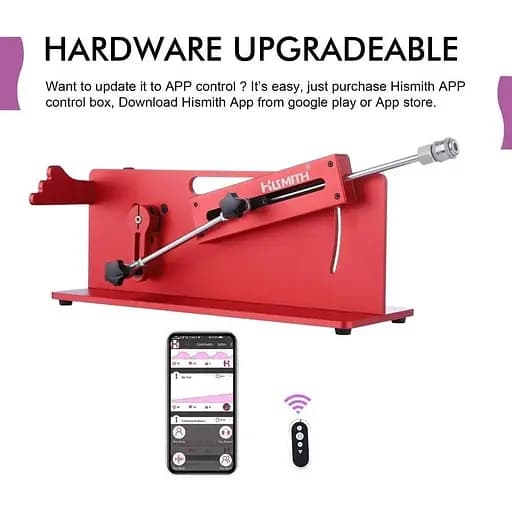 Смарт секс-машина Hismith Table Top 2.0 Pro APP Red настільна - фото 8