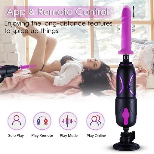 Високомабільна смарт секс-машина Hismith Pro Travel APP з фалоімітатором присоска пульт ДК - фото 4