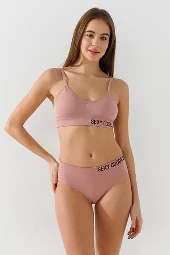 Комплект женский Ouno 95023 S Пудровый - фото 1