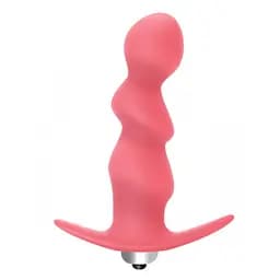 Анальная пробка Lola Toys Plug Spiral 9.5 см розовый