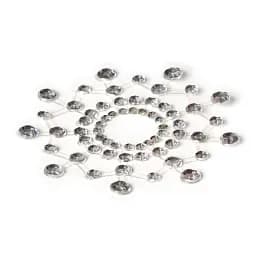 Наклейки на соски Bijoux Indiscrets Mimi Pearl Pasties 2 шт. сріблястий - мініатюра 2