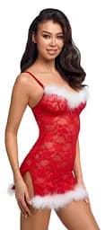 Сорочка Cottelli Lingerie X-Mas L/XL (червоний) - мініатюра 3