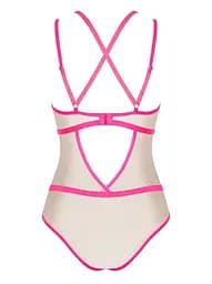 Боді Obsessive Nudelia L/XL рожевий - мініатюра 6