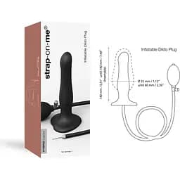 Надувний фалоімітатор Strap-On-Me INFLATABLE DILDO Plug - NOIR
