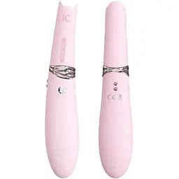 Вакуумний стимулятор з вібрацією KisToy Miss CC Pink - мініатюра 2