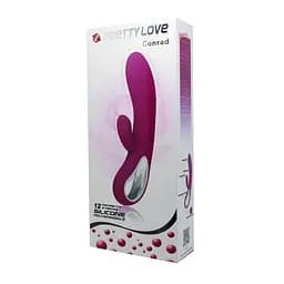 Вібратор-кролик Pretty Love Elmer 21 см фіолетовий - мініатюра 10