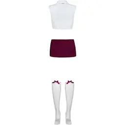Еротичний костюм Obsessive Student 4 pcs costume S/M - мініатюра 4