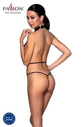 Боді-халтер із екошкіри Passion JANNIES Body S/M black - мініатюра 2
