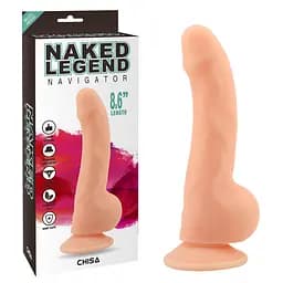 Фалоімітатор - Naked Legend Navigato 8.6" Flesh - мініатюра 7