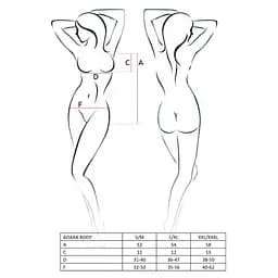 Боді монокіні Passion Adara Body black L/XL - мініатюра 2