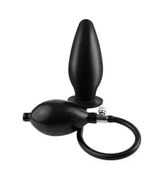 Анальна пробка Pipedream Inflatable Silicone Plug 12 см (чорний)