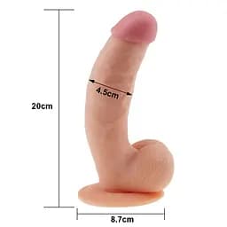 Реалістичний фалоімітатор з мошонкою The Ultra Soft Dude 8.5 дюйма - мініатюра 5