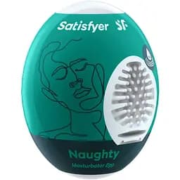 Мастурбатор яйцо Satisfyer Egg Single Naughty белый