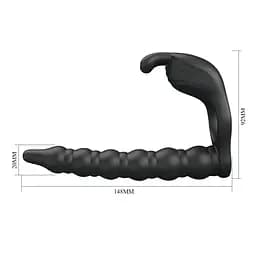 Віброкільце PRETTY LOVE Blackney black, 7 vibration functions Memory function PRETTY LOVE BI-210327 102766 - мініатюра 4