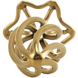 Анальна пробка Lockink Sevanda Hollow Spiral Golden Metal S - мініатюра 7