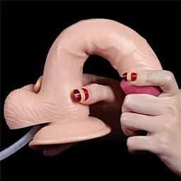 Фалоімітатор з еякуляцією LoveToy Squirt Extreme 23 см тілесний - мініатюра 6