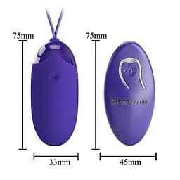 Віброяйце Pretty Love Berger-Youth Wireless Egg Blue - мініатюра 7