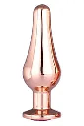 Анальная пробка Gleaming Love Gold Pleasure Plug S, 9 см (розовый)