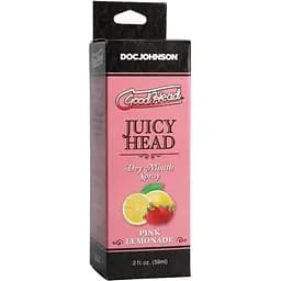 Зволожувальний спрей оральний Doc Johnson GoodHead - Juicy Head Dry Mouth Spray - Pink Lemonade 59 мл - мініатюра 2