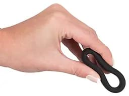 Ерекційне кільце Black Velvets Cock Ring 3.8 см чорний - мініатюра 10