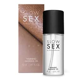 Розігріваюча їстівна масажна олія Slow Sex by Bijoux Indiscrets Warming Massage Oil