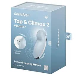 Вібратор для клітора Satisfyer Tap Climax 2 блакитний - мініатюра 6