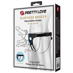 Трусики для страпону Pretty Love Harness Briefs Straps Love Spell (чорний) - мініатюра 12