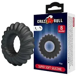 Ерекційне кільце Crazy Bull Fitz 5.5 см (чорний) - мініатюра 12