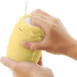 Мастурбатор Tenga Puffy Custard Yellow - мініатюра 7