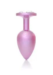 Анальна пробка - Jewellery Pearl Pink Plug Clear L - мініатюра 5