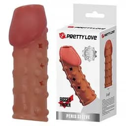 Насадка на пеніс PRETTY LOVE Penis Sleeve, TPR, Waterproof PRETTY LOVE BI-026274 103668