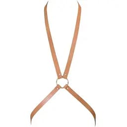 Портупея Bijoux Indiscrets MA - 8 Harness Brown, экокожа