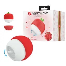 Кліторальний стимулятор Pretty Love Apple Secret Red, 12 licking settings - мініатюра 1