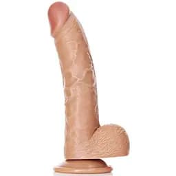 Фаллоимитатор RealRock Straight Realistic 8quot; 23 см (бежевый)