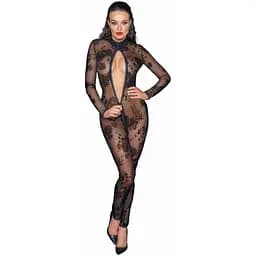 Бодістокінг Noir Handmade F237 Long tulle overall - L