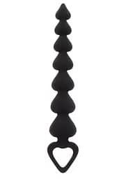 Анальний ланцюжок Toy Joy Heart Beads 18х3 см (чорний)