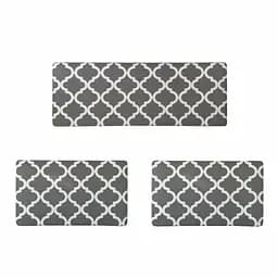 Набор кухонные коврики Lovely Svi 3 шт: 44 x74 x1см - 2 шт и 44 x119 x1см Серый