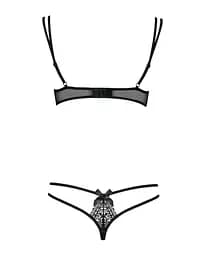 Комплект білизни Obsessive Intensa Set Black S/M - мініатюра 3