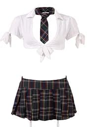 Костюм школярки Cottelli Collection Costumes XL синій - мініатюра 2