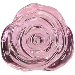 Скляна анальна пробка Pillow Talk Rosy Luxurious Glass Anal Plug ⌀3.3 см віброкуля в подарунок - мініатюра 3