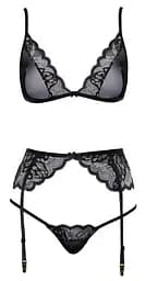 Комплект Kissable Suspender Pola L/XL чорний - мініатюра 3