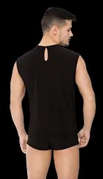 Сексуальний комплект Softline Shirt and Shorts 4604 M/L чорний з білим - мініатюра 2