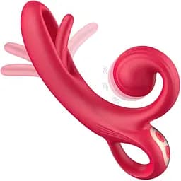 Вибратор Erospace Sweet Play A4 18.2 см красный