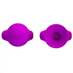 Помпи для сосків з вібрацією Pretty Love Nipple Sucker 7.2 см фіолетовий - мініатюра 4