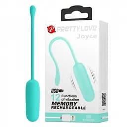 Віброяйце м'ятне Pretty Love Joyce Vibrating Egg - мініатюра 1