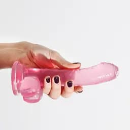 Фалоімітатор Crushious Hudini Jelly 17.5 см (рожевий) - мініатюра 16