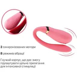 Смарт-вібратор для пар Zalo Fanfan Rouge Pink - мініатюра 5